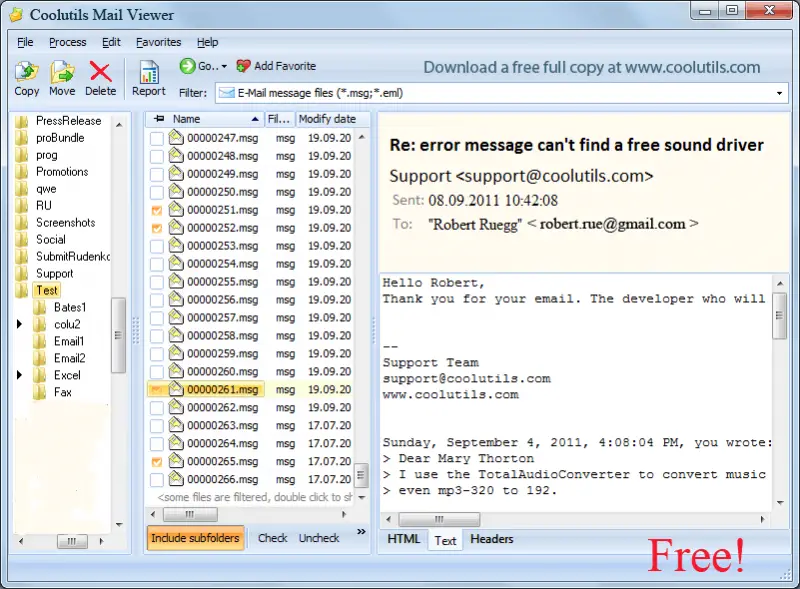 outlook msg linux